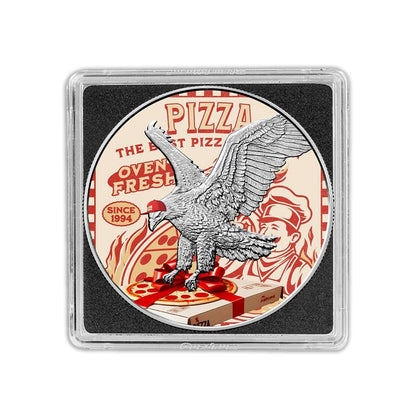 2025 Chromatics Favorite Foods Silver Eagle - Pizza Edition - CoinsTV