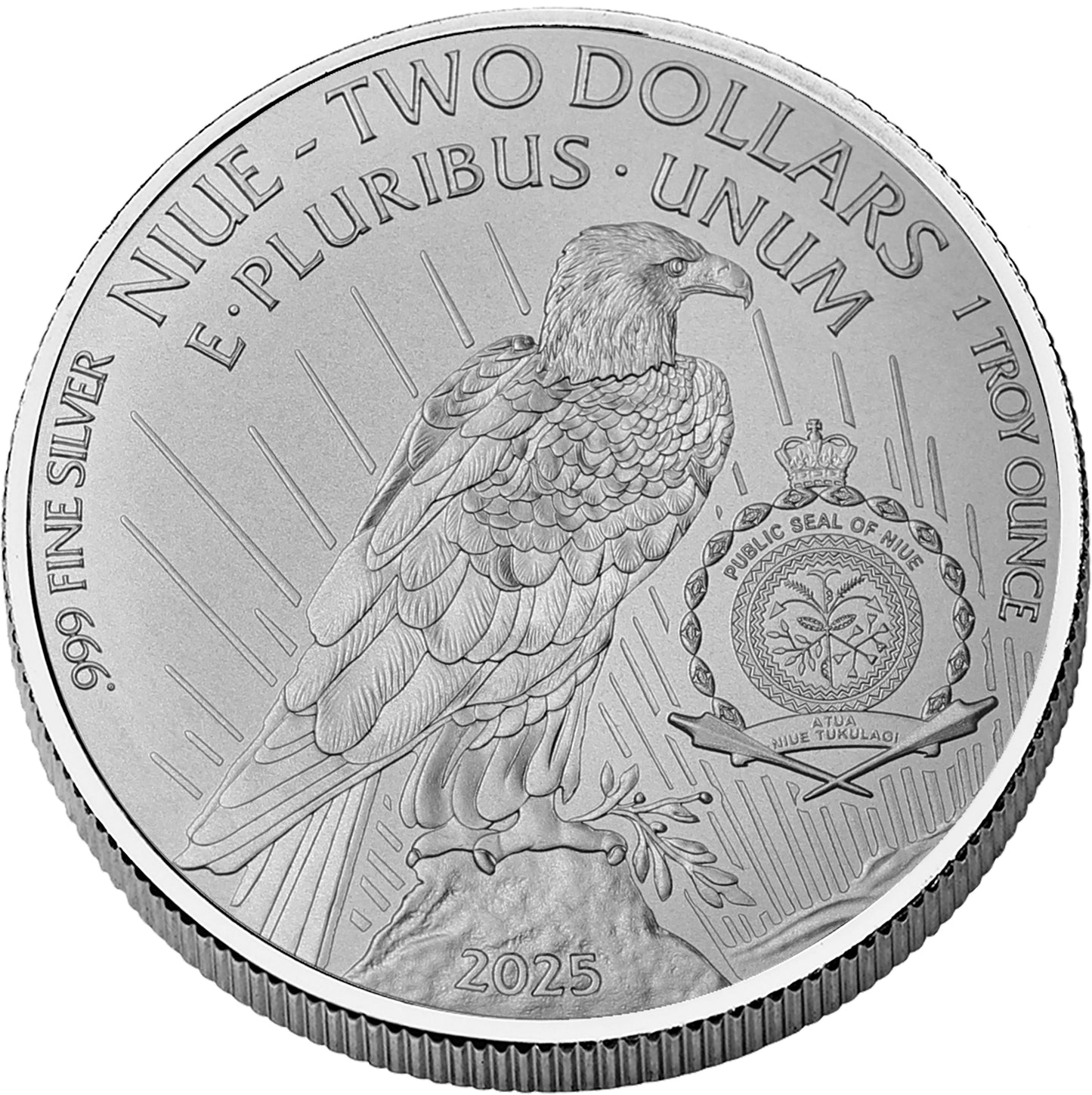 2025 Niue Peace Dollar UHR Incused 1 oz Silver Coin