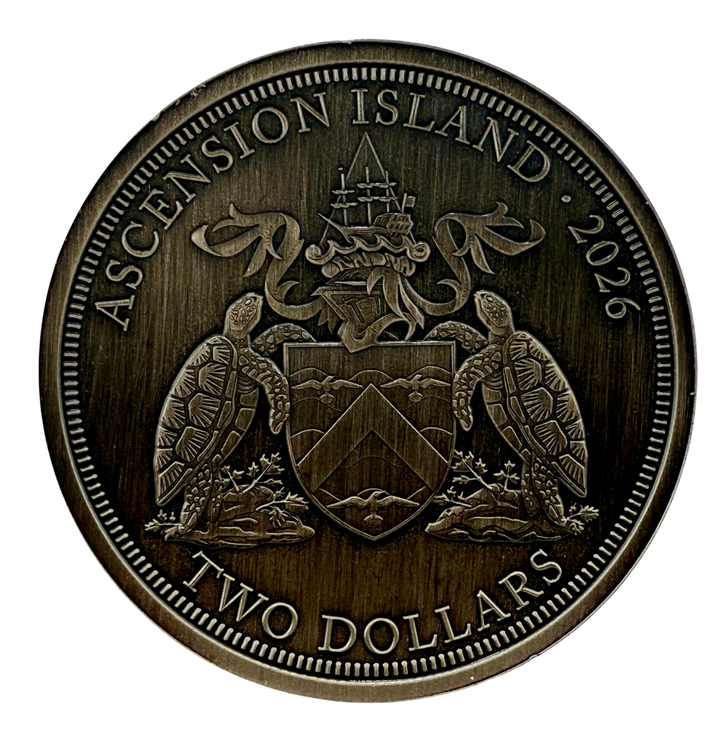 2026 Ascension Islands Rogue Bison UHR Antiqued 2 oz Silver Coin