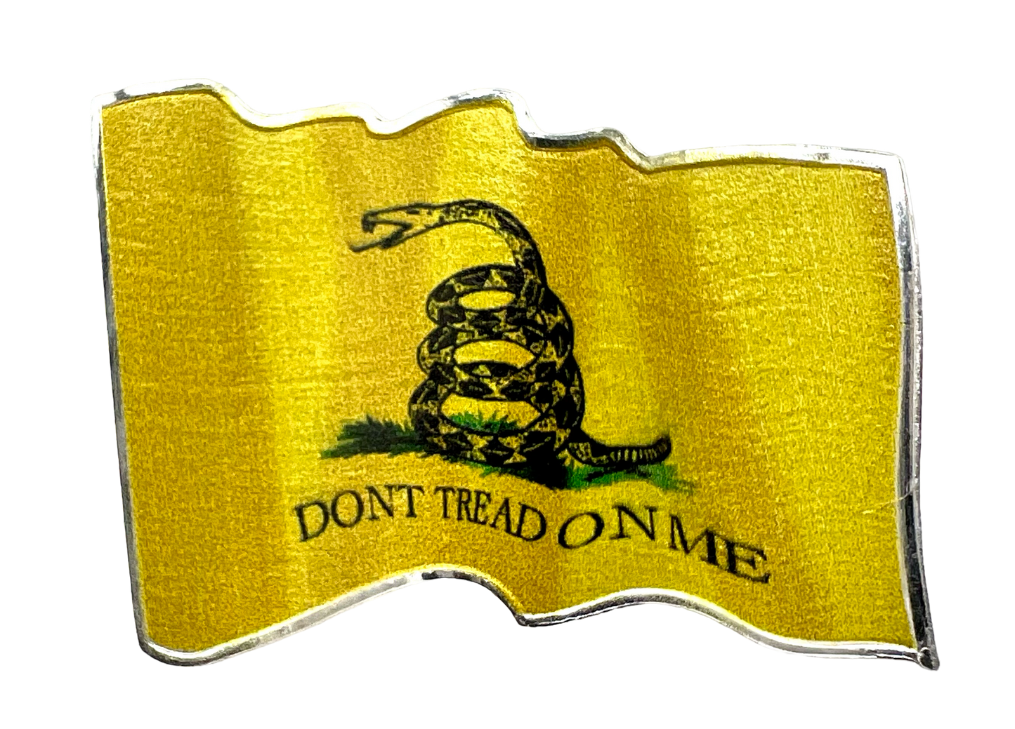2024 Cameroon 3D Waving Dont Tread on Me Flag 1 oz Silver Coin - CoinsTV