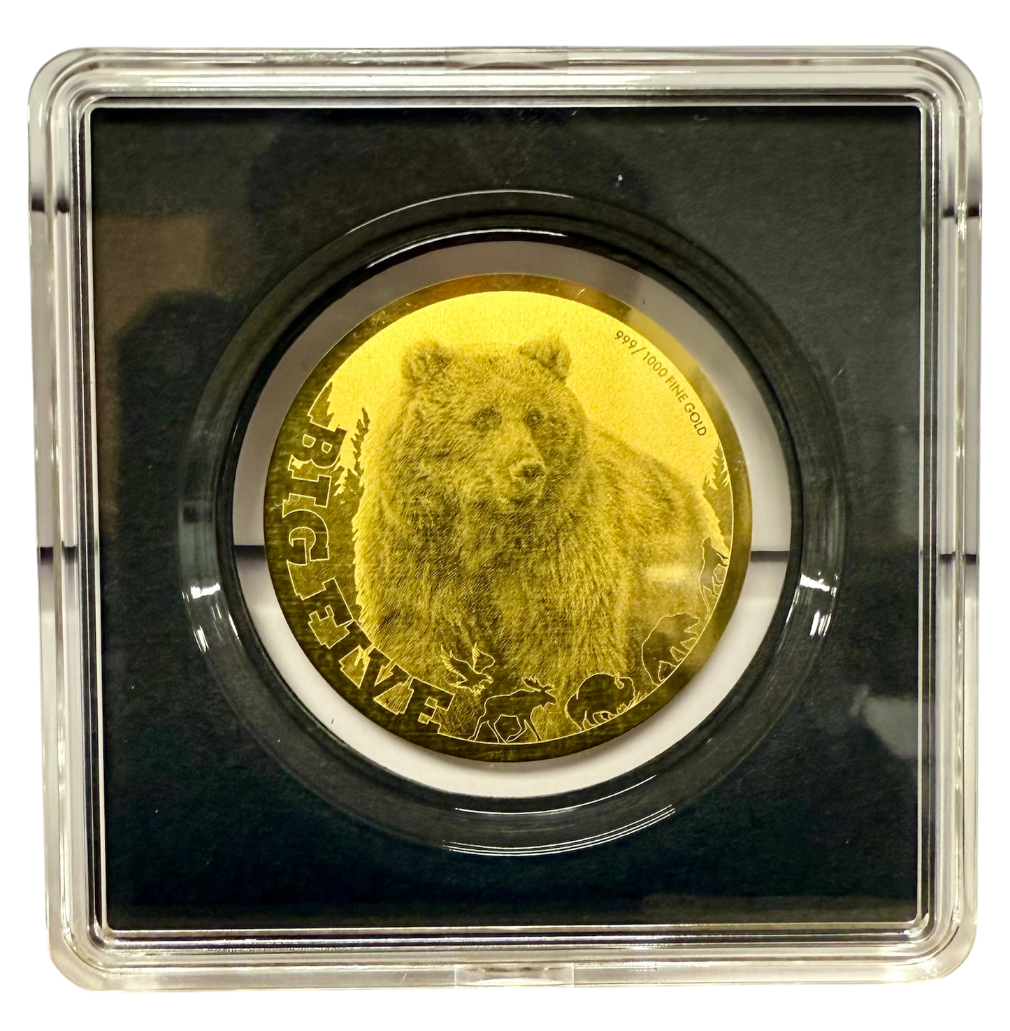 2022 Chad Big Five Grizzly Bear 1/200 oz Gold Coin