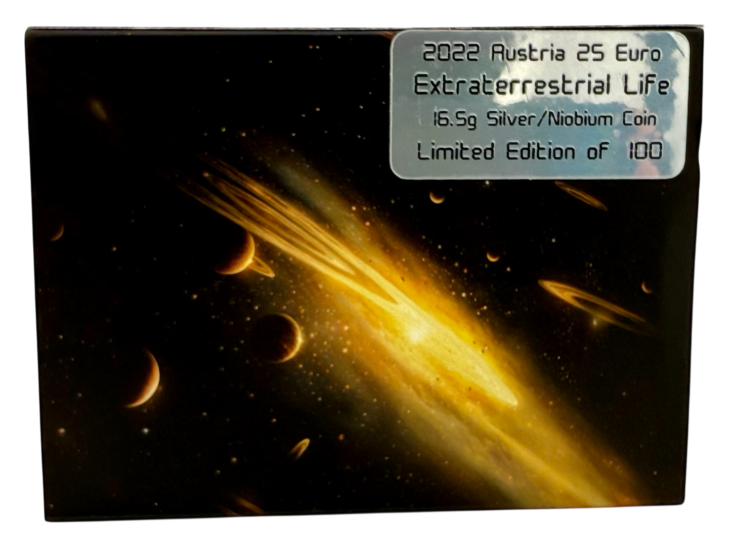 2022 Austria Extraterrestrial Life 0.26 OZ Silver & Niobium Coin NGC MS 70 Galaxy Label - CoinsTV