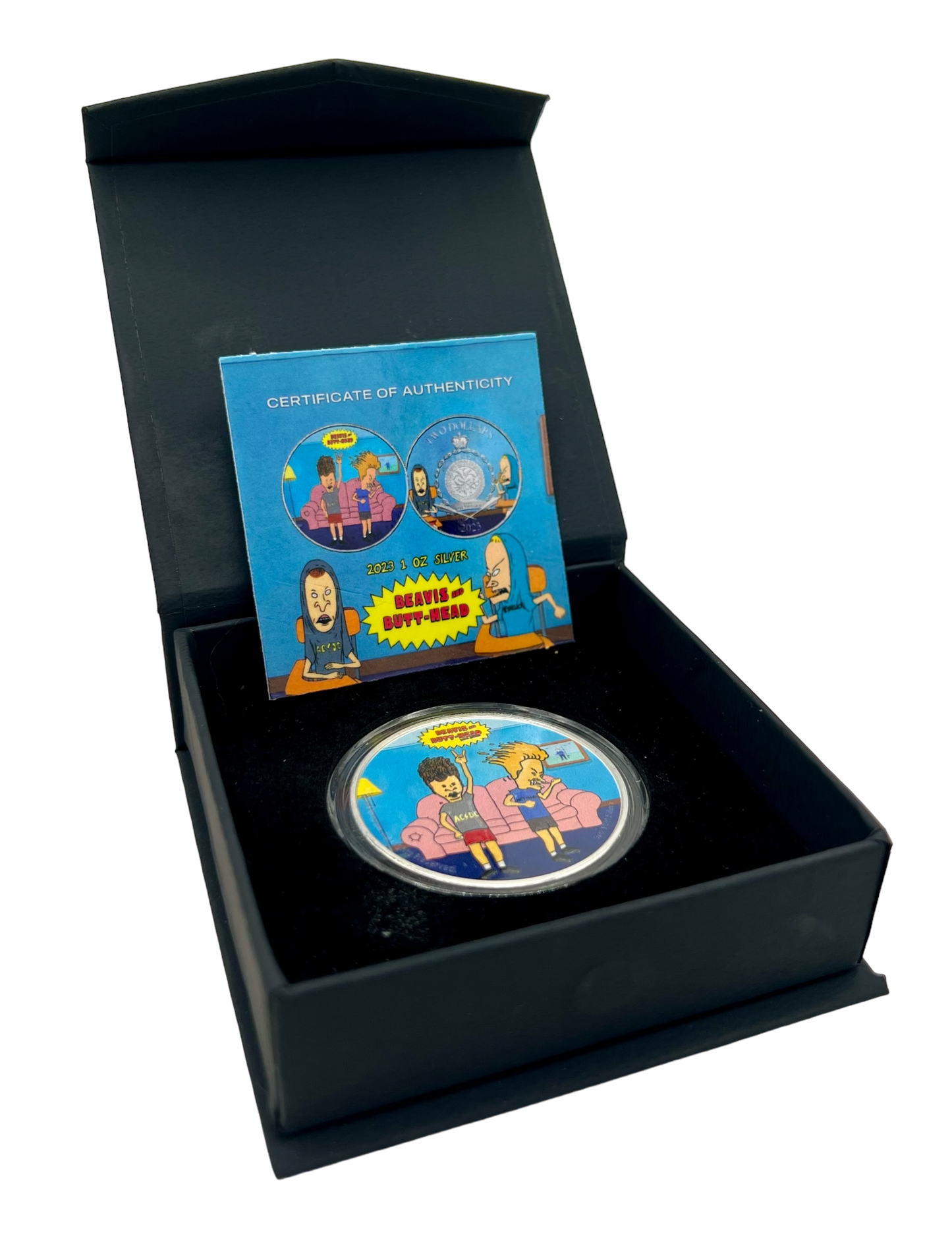 2023 Niue Beavis & Butthead Headbanger Edition 1 oz Silver Coin - CoinsTV