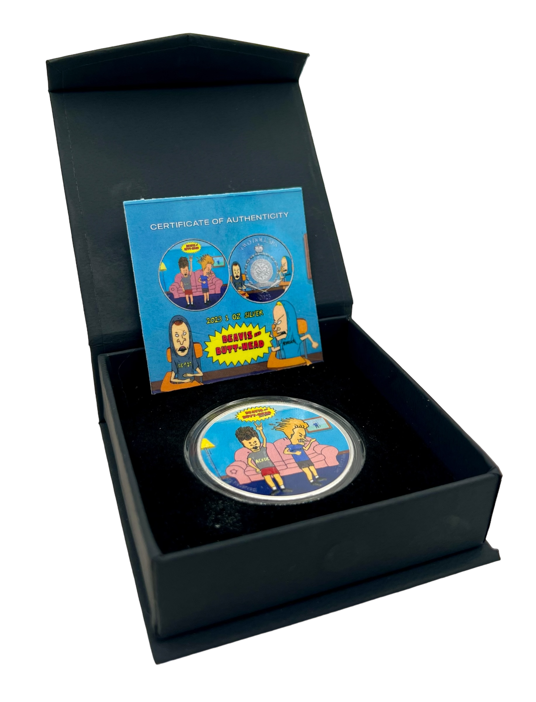 2023 Niue Beavis & Butthead Headbanger Edition 1 oz Silver Coin - CoinsTV