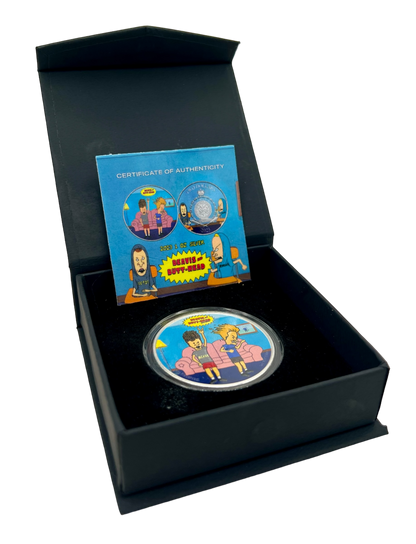 2023 Niue Beavis & Butthead Headbanger Edition 1 oz Silver Coin - CoinsTV