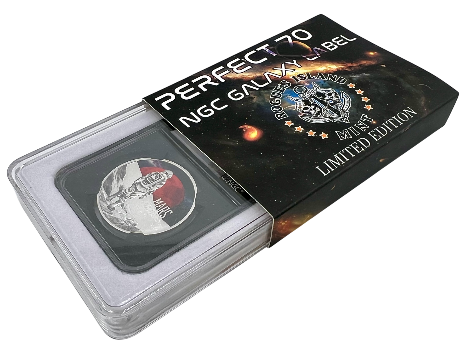 2024 Niue Mars from Phobos 1 oz Silver Coin - NGC PF 70 UCAM Galaxy Label - CoinsTV