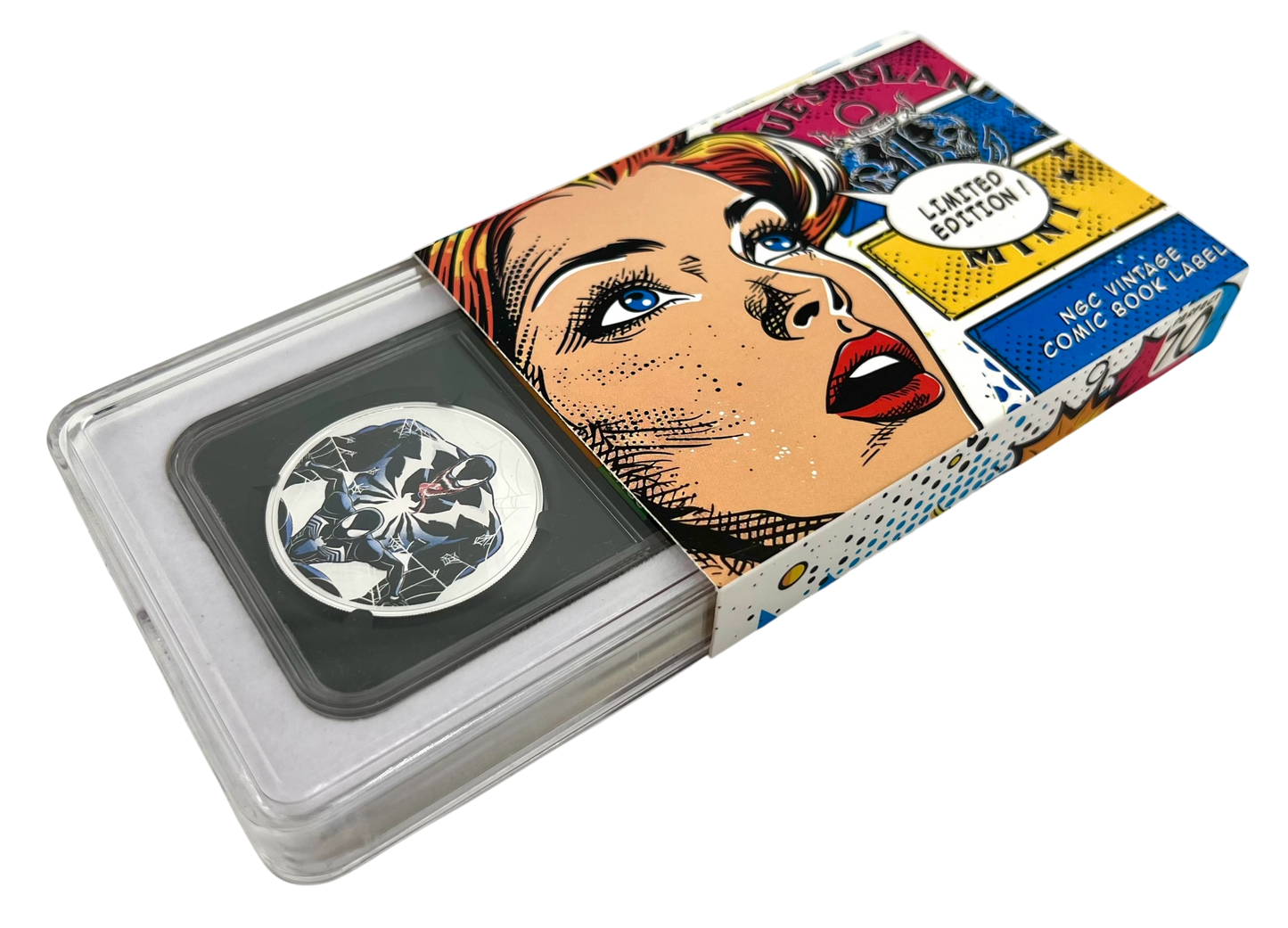 2024 Niue Marvel Venom Colorized 1 oz Silver Coin NGC PF 70 UCAM Comic Book Label - CoinsTV