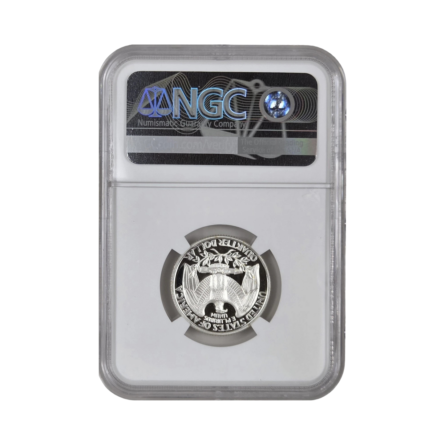 1997-S Washington Silver Quarter - NGC PF69UCAM Washington Signature Flag Label