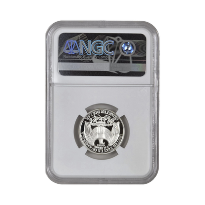 1997-S Washington Silver Quarter - NGC PF69UCAM Washington Signature Flag Label