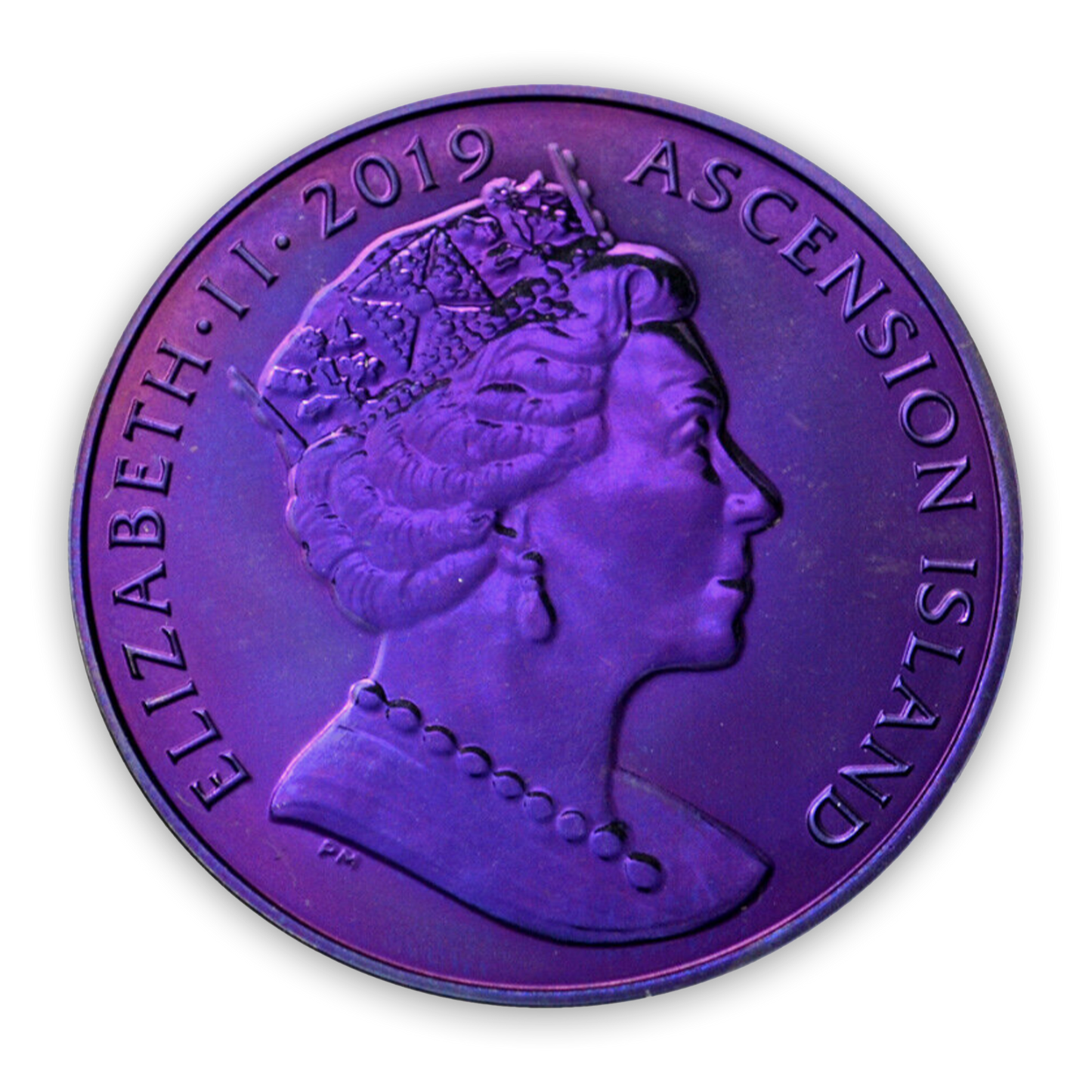 2019 Queen Triggerfish Purple Titanium - Pobjoy Mint