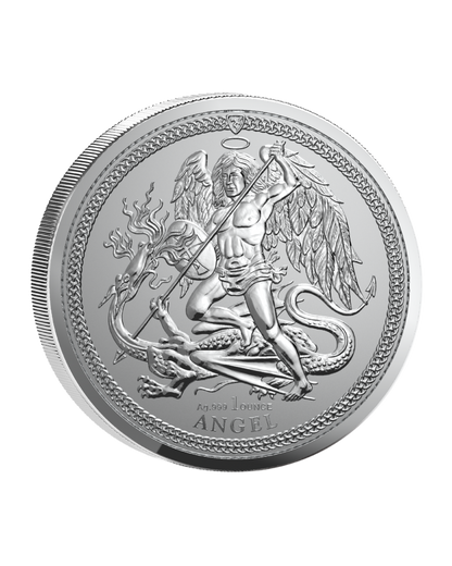 2026 Isle of Man Angel Reverse Proof 1 oz Silver Coin 2pc Set
