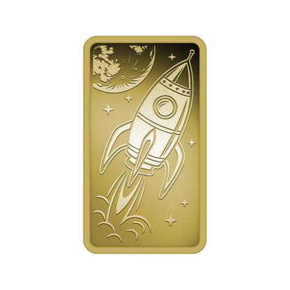 2026 Liberia Retro Rocket 1/200 oz Gold Coin