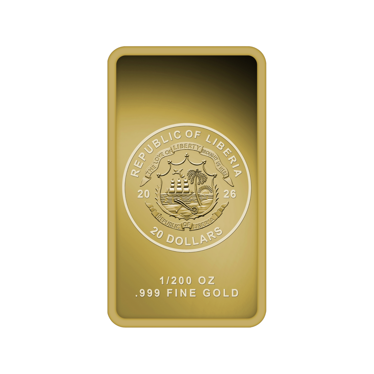 2026 Liberia Retro Rocket 1/200 oz Gold Coin