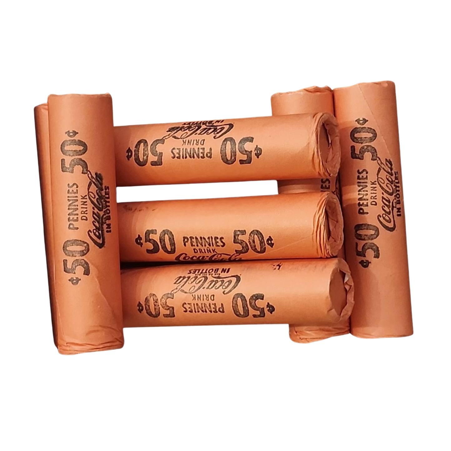 Mixed Penny Roll Unsearched - Coca Cola Vintage Covered End