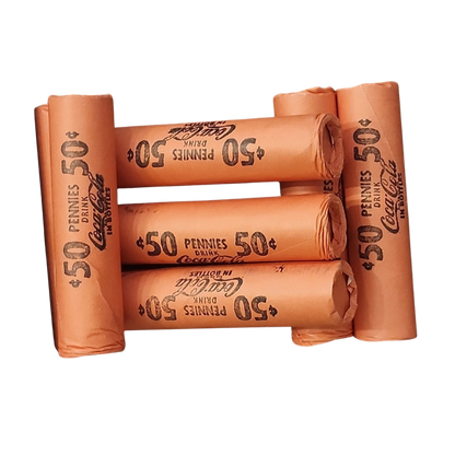 Mixed Penny Roll Unsearched - Coca Cola Vintage Covered End