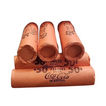 Mixed Penny Roll Unsearched - Coca Cola Vintage Covered End