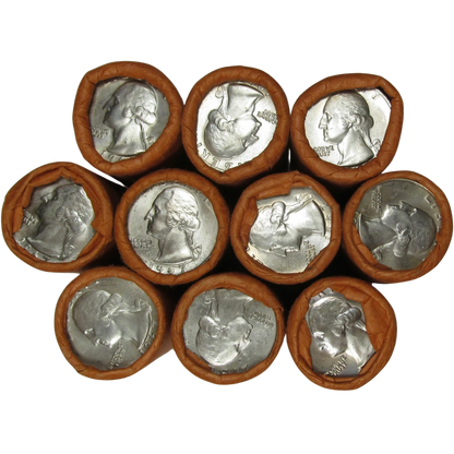 1967 Washington Quarters Uncirculated - Original Bank-Wrapped Roll