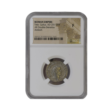 Roman Silver Antoninianus of Trebonianus Gallus (AD 251-253) - NGC F - CoinsTV
