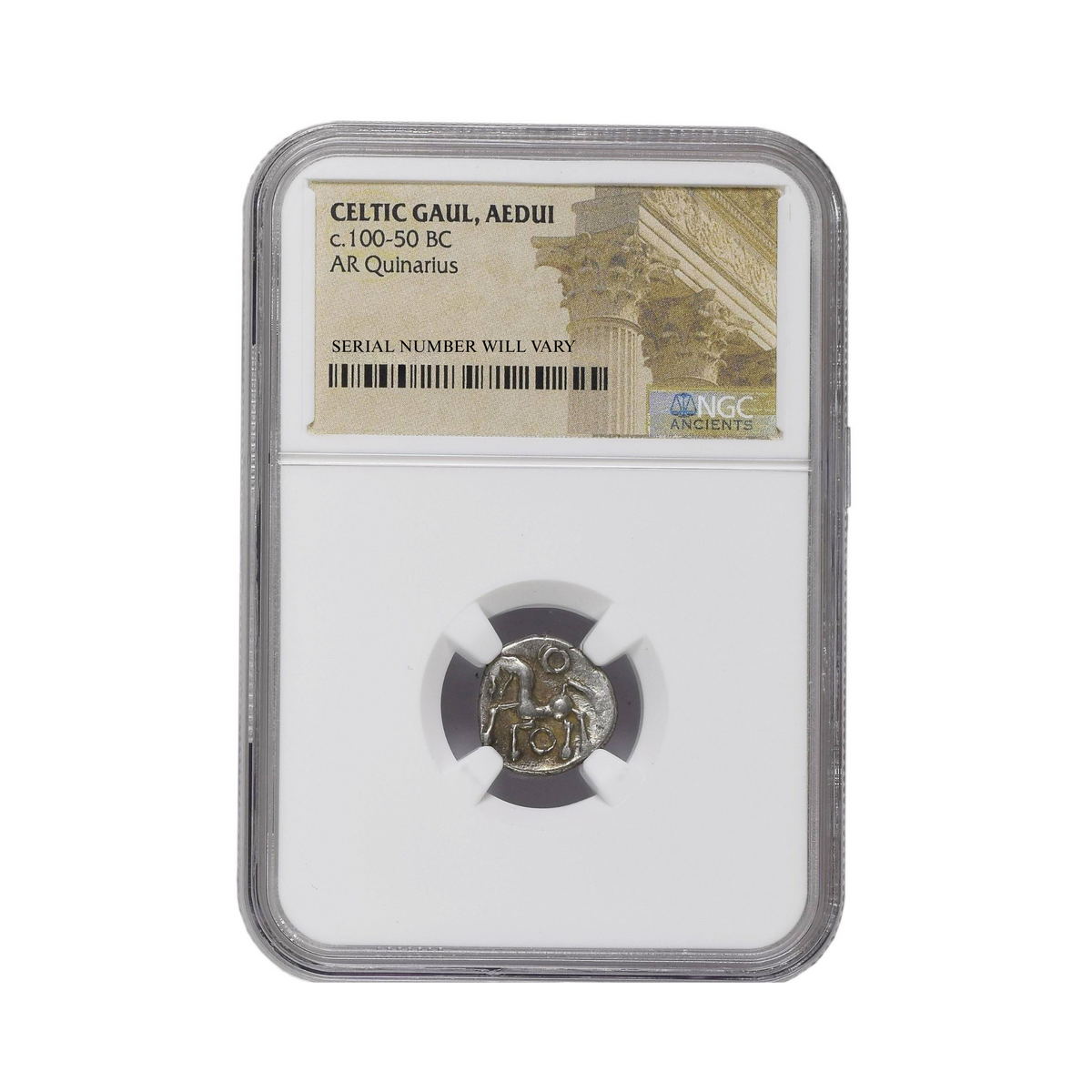 Celtic Tribes In Ancient Gaul, Quinarius NGC Slab(Lg)