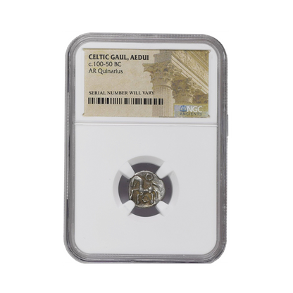 Celtic Tribes In Ancient Gaul, Quinarius NGC Slab(Lg)