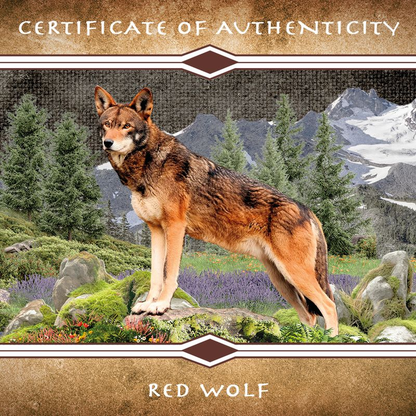 2025 Mesa Grande Red Wolf Colorized Proof 5 oz Copper Coin - CoinsTV