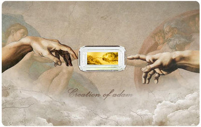 2025 Niue Creation of Adam 1/1000 oz Gold Coin in Card