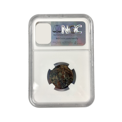 Ancient Roman Coin Pontus Amisus Gorgon Type AE22 under Mithradates - NGC Slab(NG)