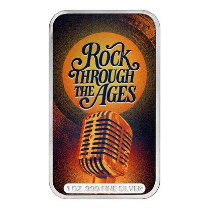 Rock Through the Ages Series 1: 50s 1 oz Silver Bar