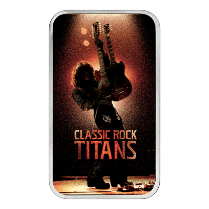 Rock Through the Ages Series 3: 70s 1 oz Silver Bar - CoinsTV