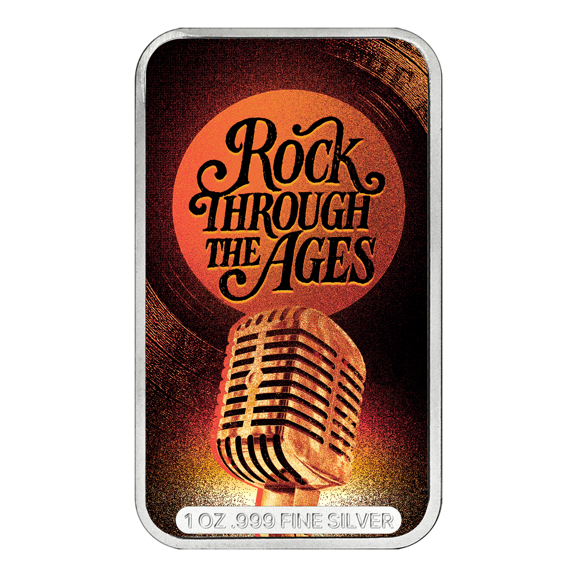 Rock Through the Ages Series 3: 70s 1 oz Silver Bar - CoinsTV
