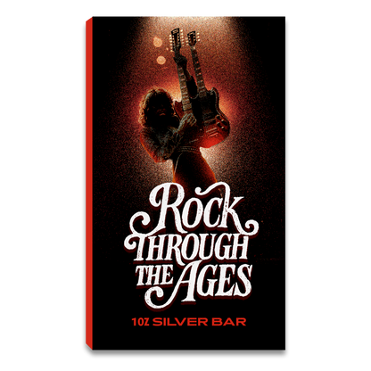 Rock Through the Ages Series 3: 70s 1 oz Silver Bar - CoinsTV