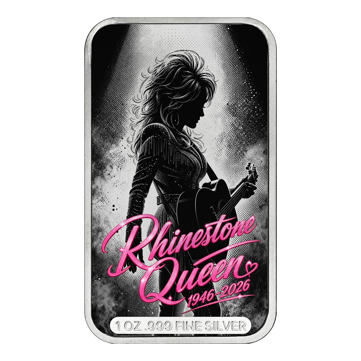 Rhinestone Queen 1 oz Silver Bar Edition