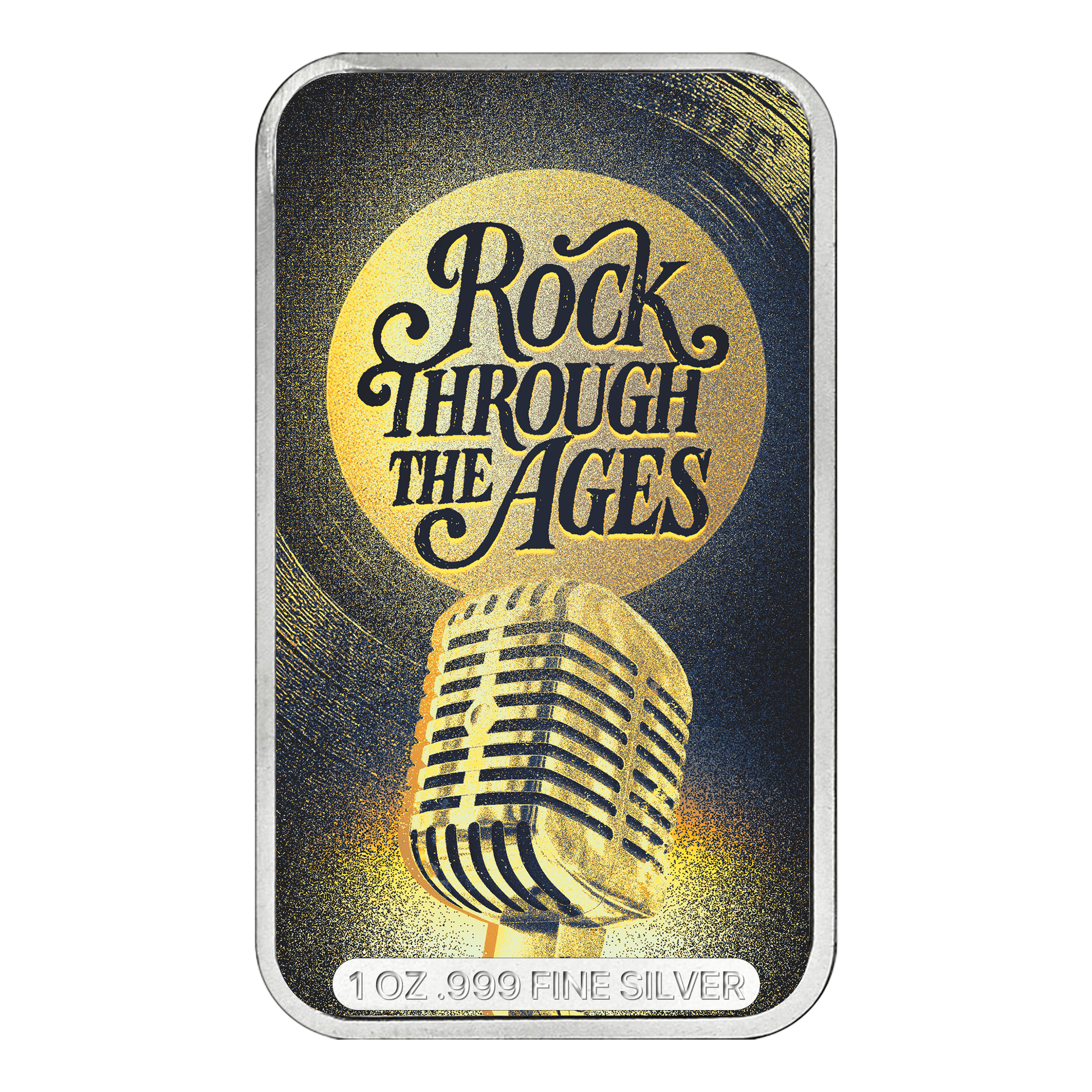 Rock Through the Ages Series 5: 90s 1 oz Silver Bar - CoinsTV