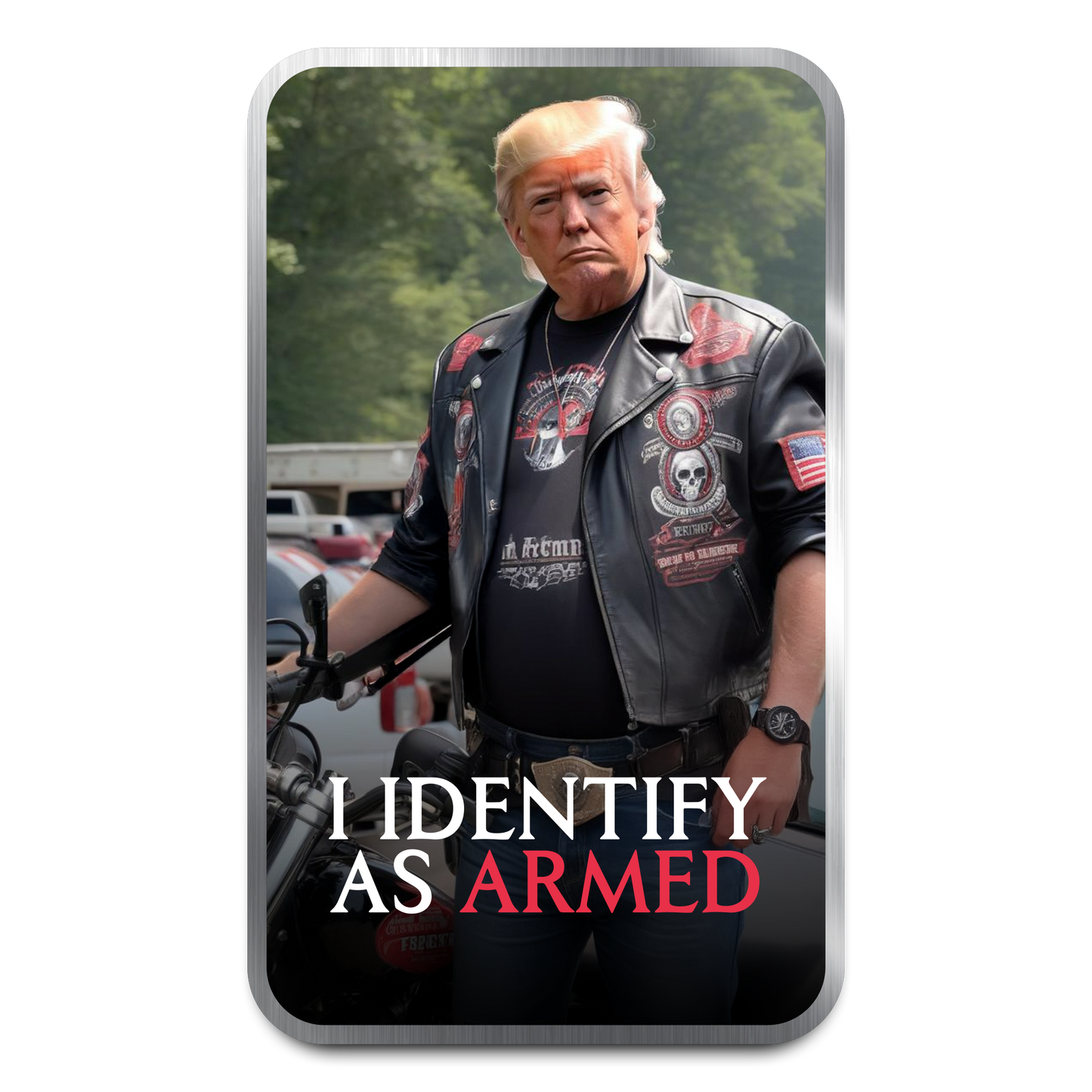 Identify As Armed 1 oz Silver Bar - CoinsTV