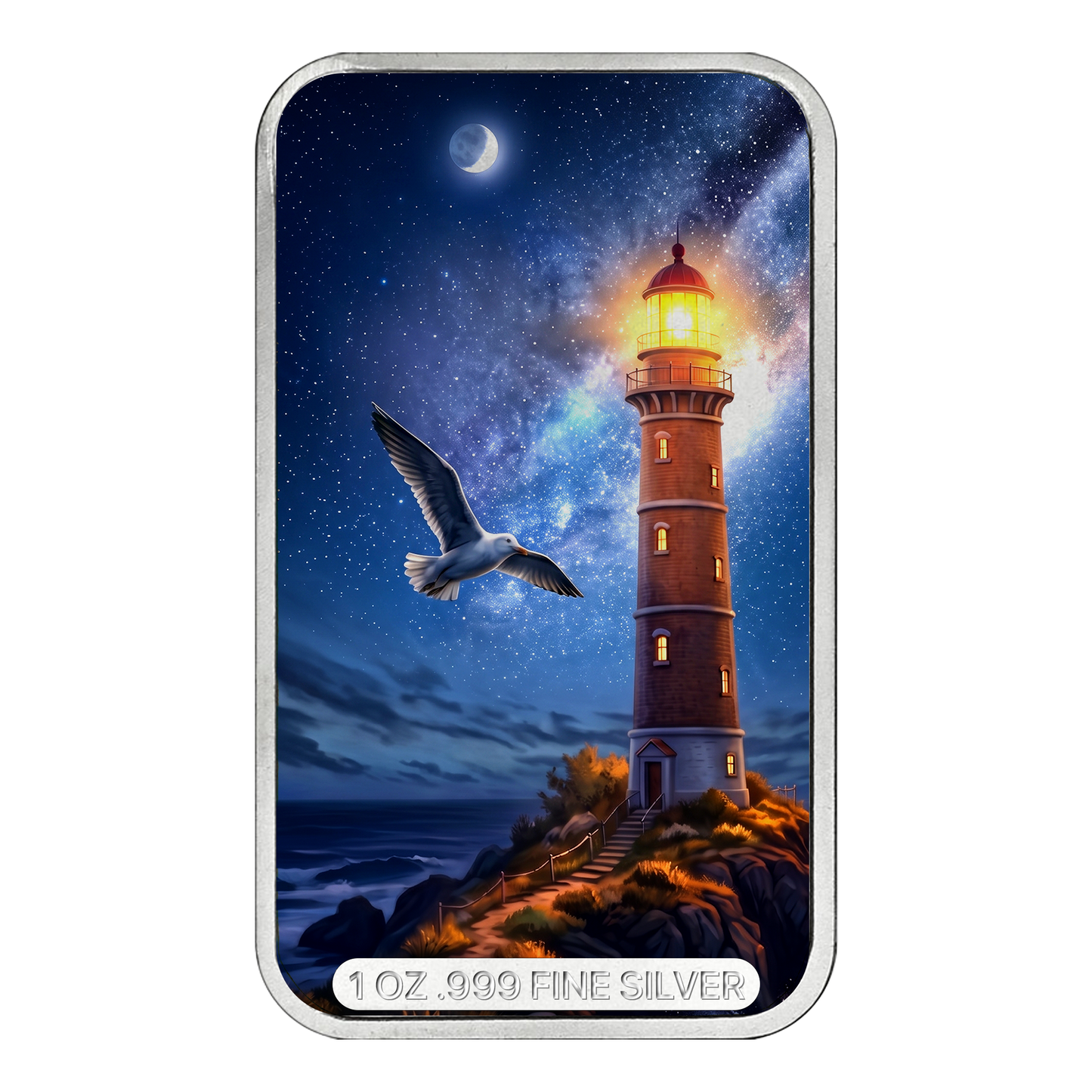 National Lighthouse Day 1 oz Silver Bar Edition