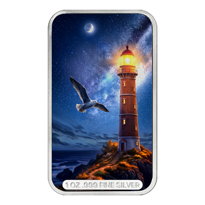 National Lighthouse Day 1 oz Silver Bar Edition