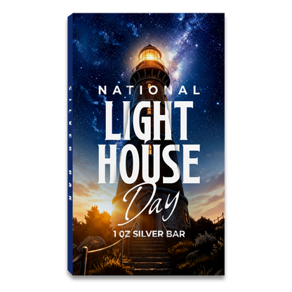 National Lighthouse Day 1 oz Silver Bar Edition