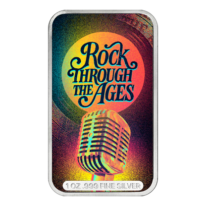 Rock Through the Ages Series 2: 60s 1 oz Silver Bar