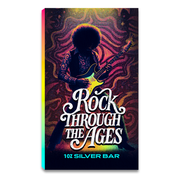 Rock Through the Ages Series 2: 60s 1 oz Silver Bar