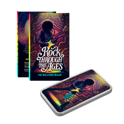Rock Through the Ages Series 2: 60s 1 oz Silver Bar