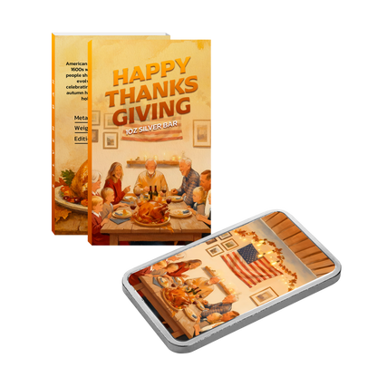 Happy Thanksgiving Edition 1 oz Silver Bar