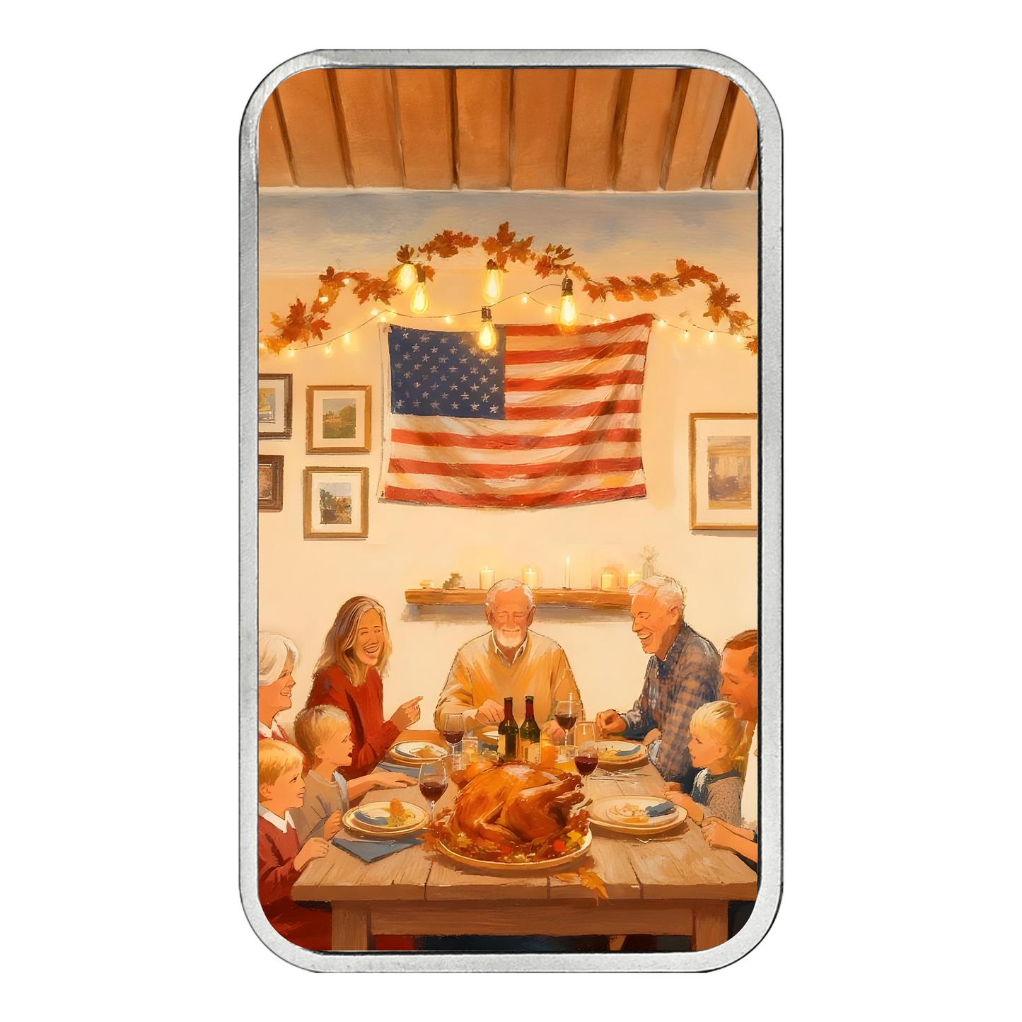 Happy Thanksgiving Edition 1 oz Silver Bar