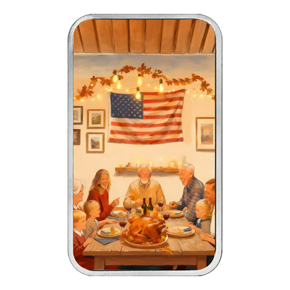 Happy Thanksgiving Edition 1 oz Silver Bar