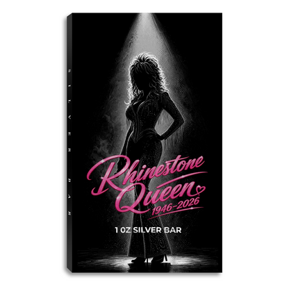 Rhinestone Queen 1 oz Silver Bar Edition