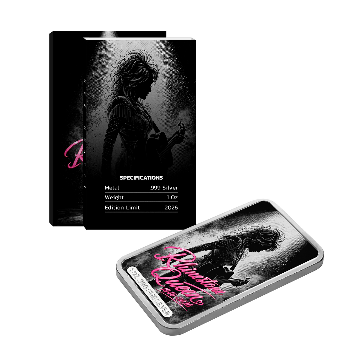 Rhinestone Queen 1 oz Silver Bar Edition