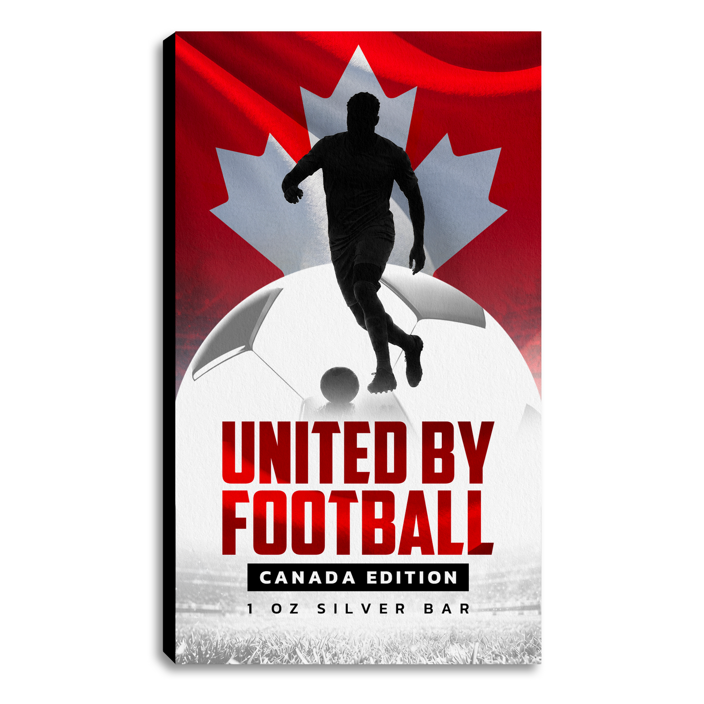 United by Football 1 oz Silver Bar - Canada Edition
