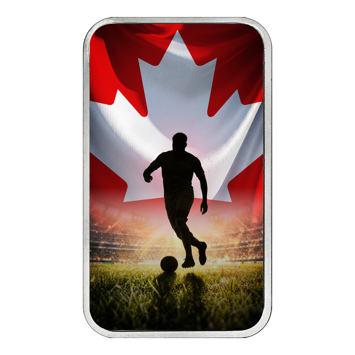 United by Football 1 oz Silver Bar - Canada Edition