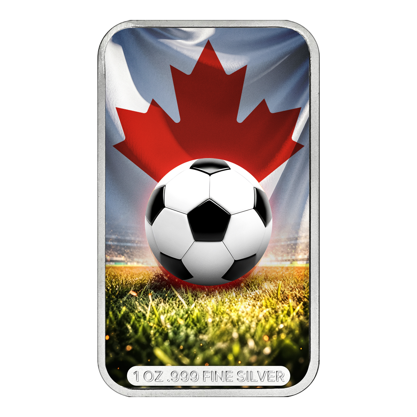 United by Football 1 oz Silver Bar - Canada Edition