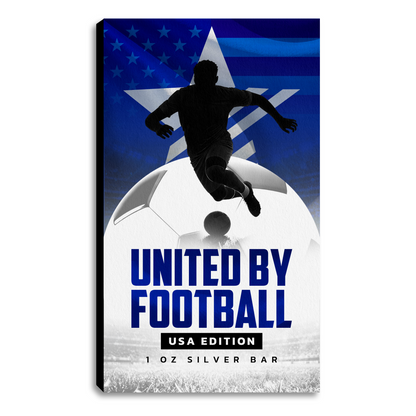United by Football 1 oz Silver Bar - USA Edition
