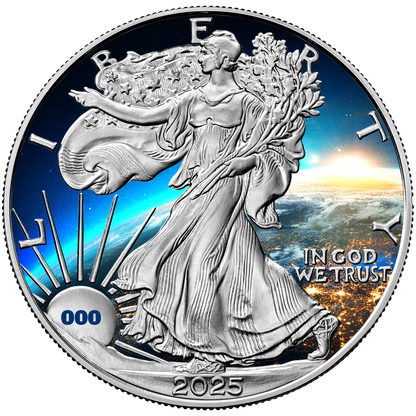 2025 Chromatics Silver Eagle - Earth by Night Edition